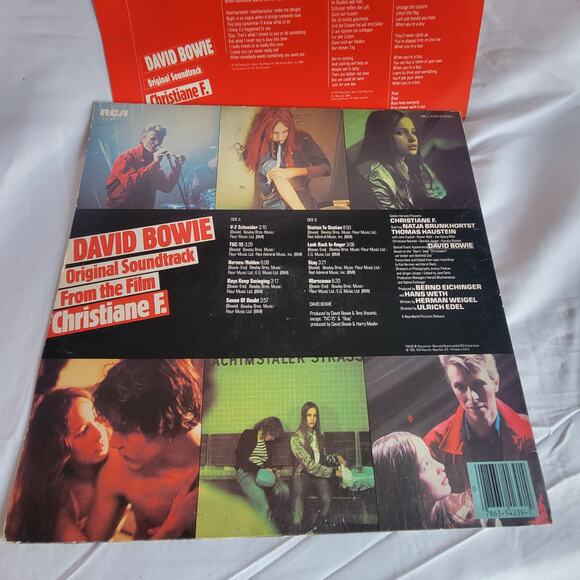 David Bowie  LP christiane F soundrack film 1979 - Picture 2 of 3